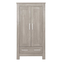 BabyStyle Bordeaux Double Wardrobe - Ash - front view