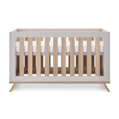 Obaby Thea Cot Bed – Latte - mattress base at highest level