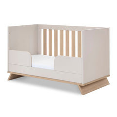 Obaby Thea Toddler Bed - Latte - with safety panels