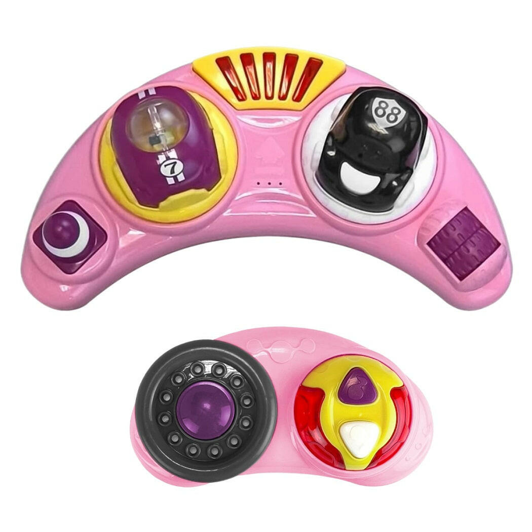 MyChild Roundabout 4-in-1 Activity Walker - Pink Neutral - controls and activities