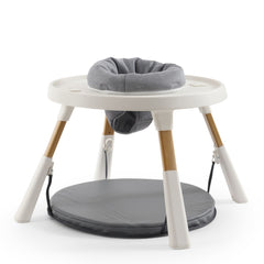  BabyStyle Oyster 4-in-1 Highchair - Footboard (Moon) - showing the foot board fitted to the play centre`s legs (highchair/play centre not included)