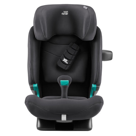 Britax Advansafix PRO i-Size Car Seat - Classic Deep Grey - front view with XP-Pad and SecureGuard
