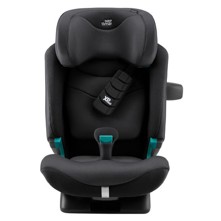 Britax Advansafix PRO i-Size Car Seat - Style Carbon Black - front view with XP-Pad and SecureGuard
