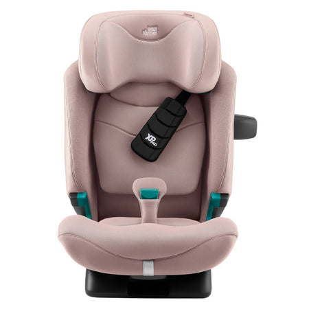 Britax Advansafix PRO i-Size Car Seat - Style Dusty Rose - front view with XP-Pad and SecureGuard