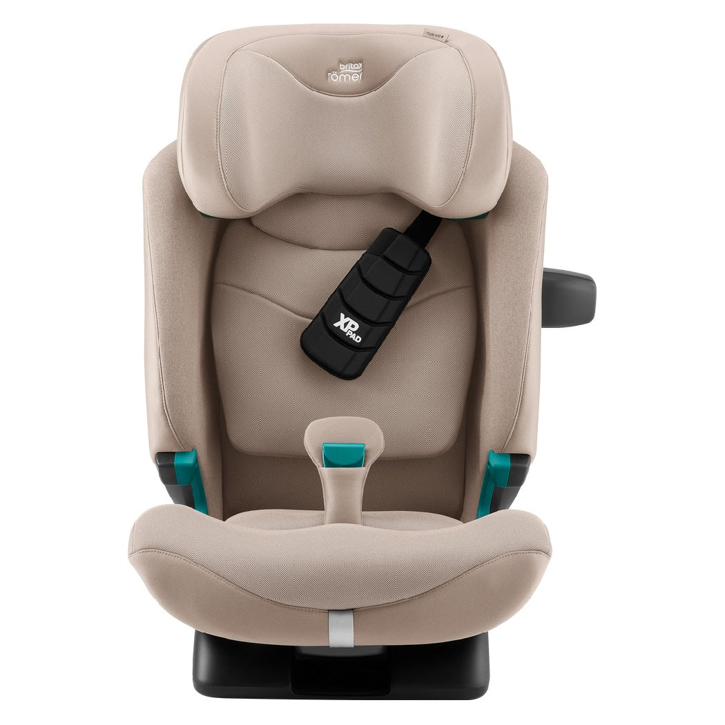 Britax Advansafix PRO i-Size Car Seat - Style Teak - front view with XP-Pad and SecureGuard