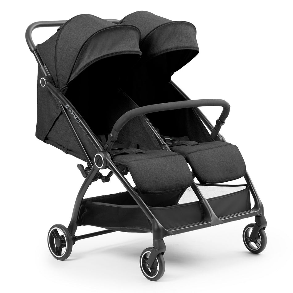 Ickle Bubba Aries Double Auto-Fold Stroller - Graphite Grey