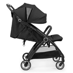 Ickle Bubba Aries Double Auto-Fold Stroller - Graphite Grey - side view