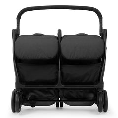 Ickle Bubba Aries Double Auto-Fold Stroller - Graphite Grey - shown folded