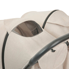Ickle Bubba Aries Double Auto-Fold Stroller - Stone - mesh ventilation panel