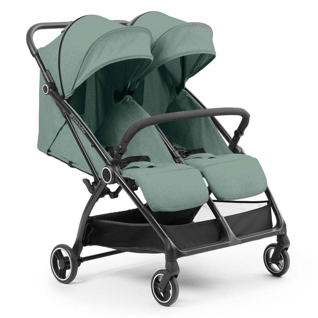 Ickle Bubba Aries Double Auto-Fold Stroller - Sage Green