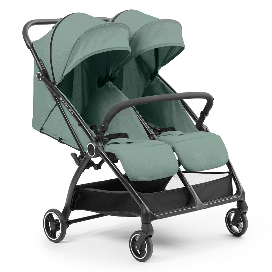 Ickle Bubba Aries Double Auto-Fold Stroller - Sage Green