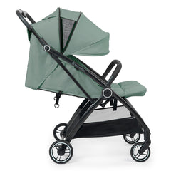 Ickle Bubba Aries Double Auto-Fold Stroller - Sage Green - side view
