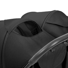 Ickle Bubba Aries Double Max Auto-Fold Stroller - Graphite Grey - mesh ventilation panel