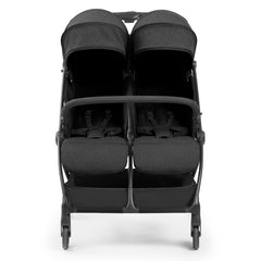 Ickle Bubba Aries Double Max Auto-Fold Stroller - Graphite Grey - front view