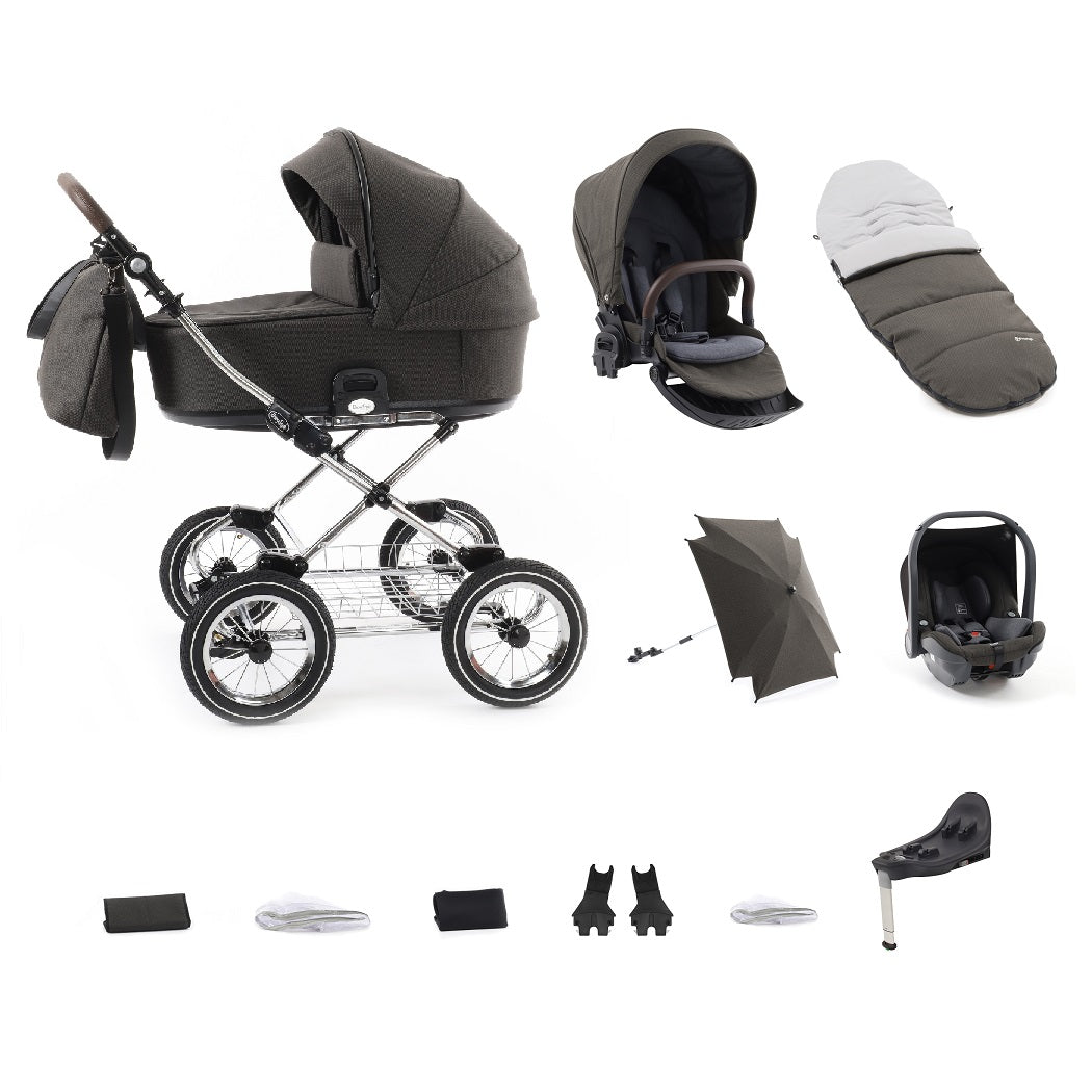 BabyStyle Prestige Vogue Travel System (Chrome/Brown/Earth)