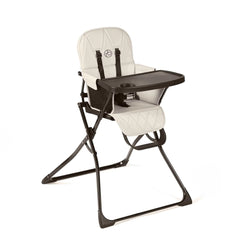 Ickle Bubba Flip Magic Fold Highchair (Pearl Grey) - Angled