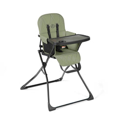 Ickle Bubba Flip Magic Fold Highchair (Sage Green) - Angled
