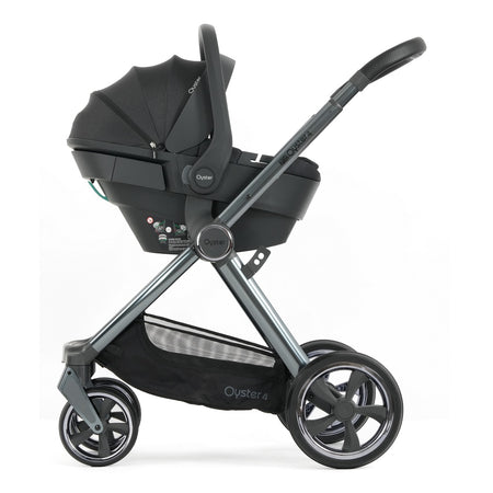 Oyster4 Gunmetal Chassis with Capsule 360 Infant Car Seat - Carbonite