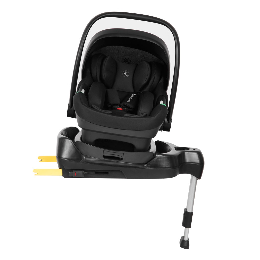 Ickle Bubba Nimbus 180° Spin i-Size Car Seat & ISOFIX Base - Black - seat rotated
