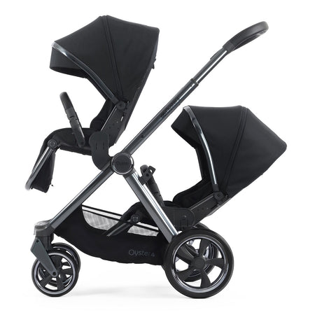 Oyster4 Tandem Pushchair - Carbonite - with both seat units
