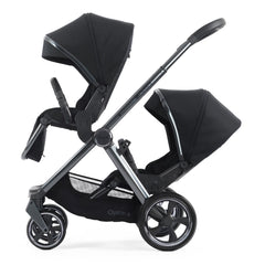 BabyStyle Oyster 4 Tandem Pushchair - Carbonite - with both seat units