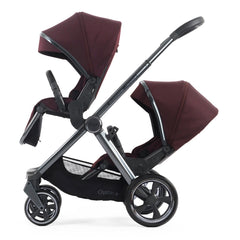 BabyStyle Oyster 4 Tandem Pushchair - Mulberry - with both seat units