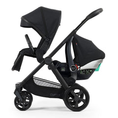 BabyStyle Oyster 4 Tandem Pushchair - Raven - with seat unit and car seat