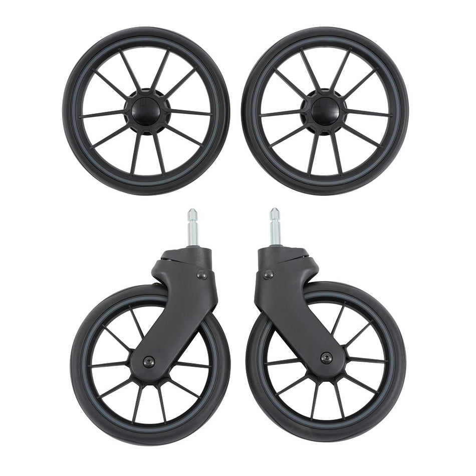 Oyster F-Lite Large Wheel Set with two front wheel assemblies and two rear wheels