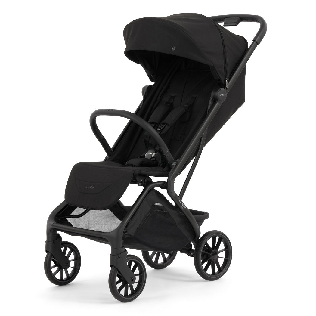 Oyster F-Lite Stroller - Liquorice - with bumper bar, safety harness and basket