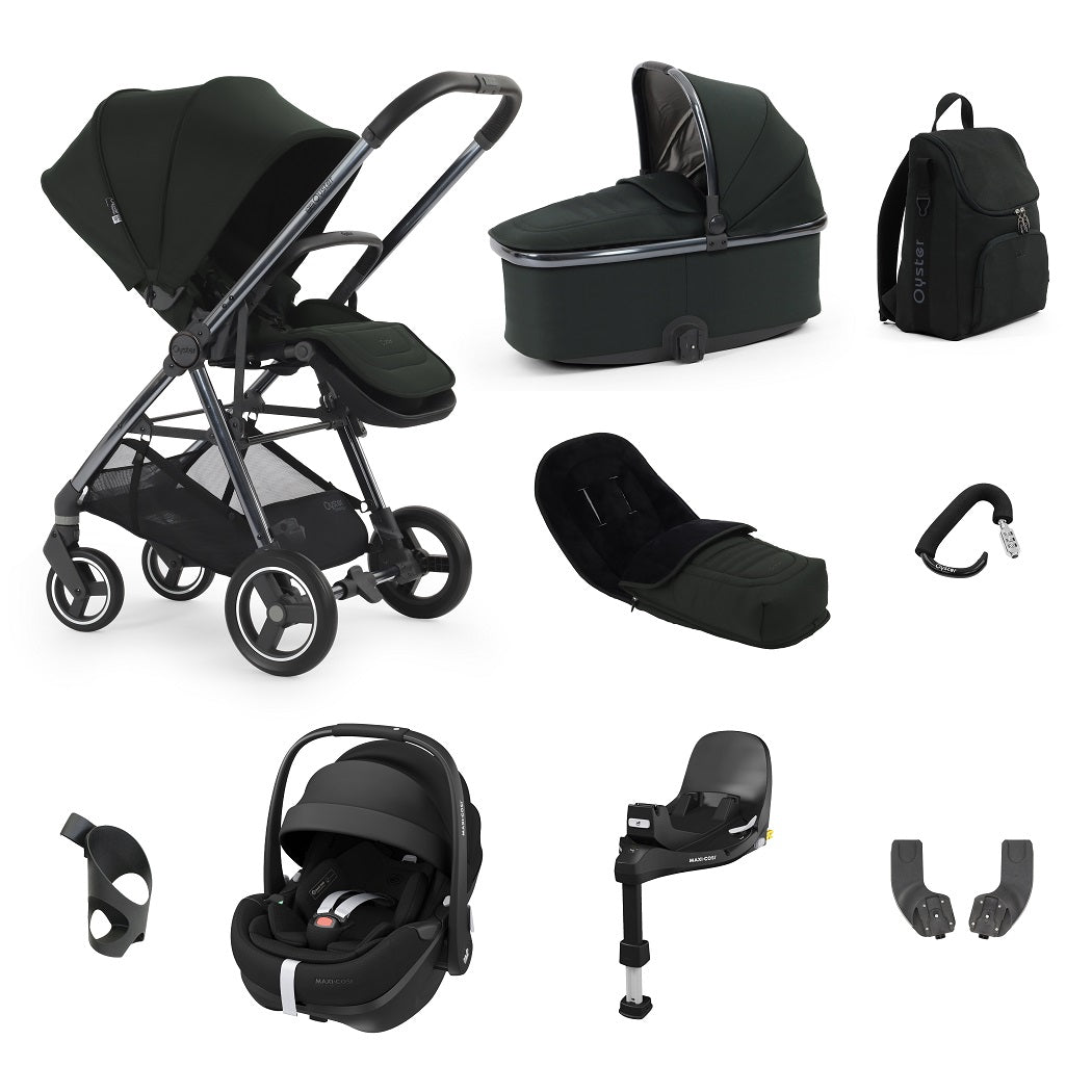 BabyStyle Oyster Gravity+ 9 Piece Pebble 360 Pro² Bundle - Black Olive