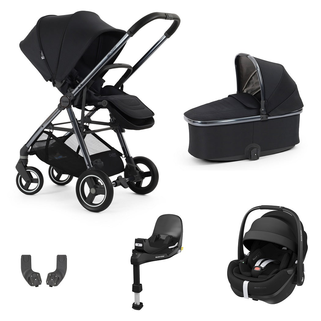 BabyStyle Oyster Gravity+ 5 Piece Pebble 360 Pro² Bundle - Carbonite