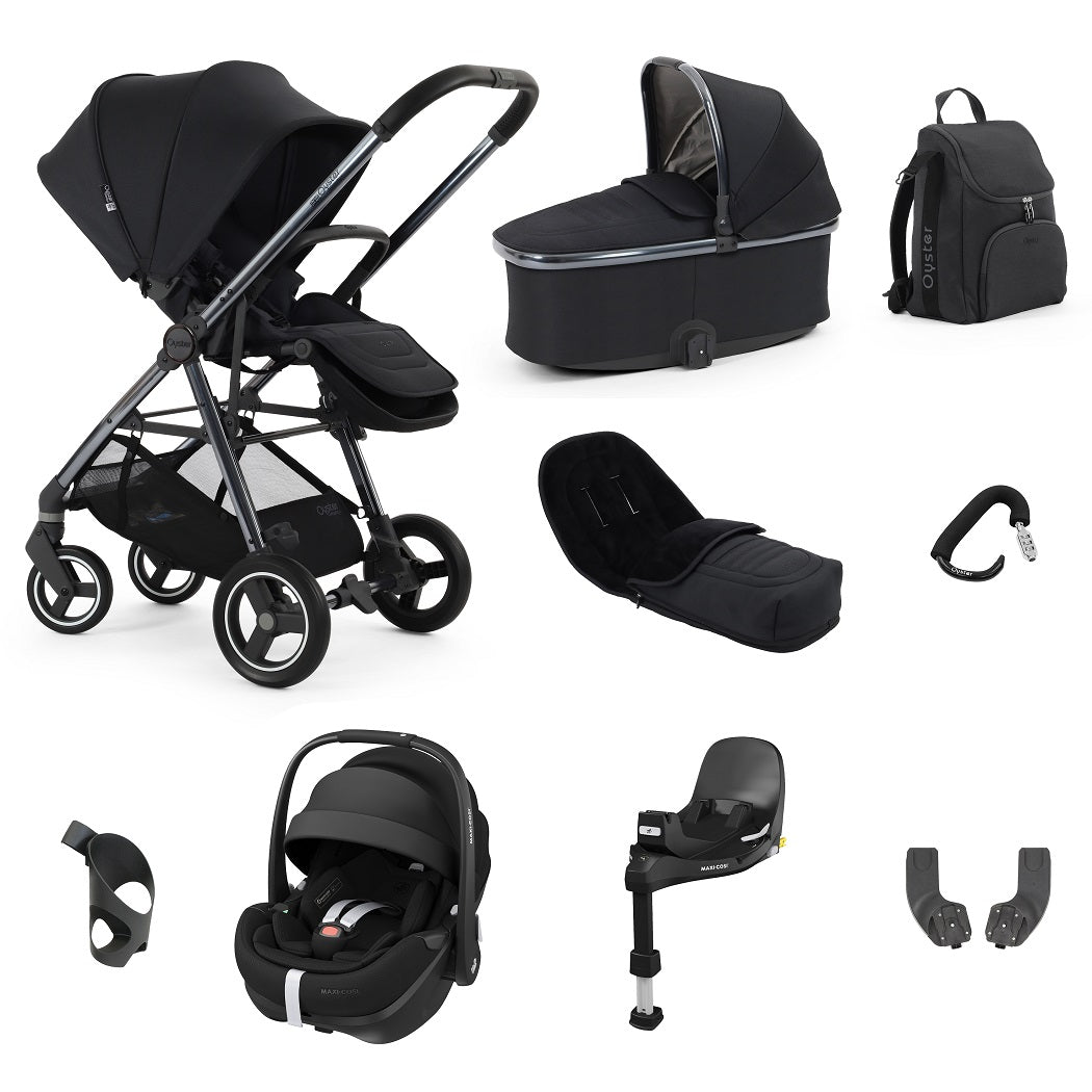 BabyStyle Oyster Gravity+ 9 Piece Pebble 360 Pro² Bundle - Carbonite