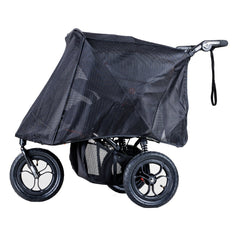 Out n About UV Sun Mesh Cover - v5 Nipper Double (Black) - side view