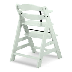 Hauck Alpha+B Wooden Highchair (Mint) - showing the highchair from the back