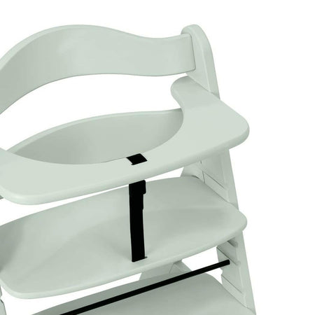 Hauck Alpha+B Wooden Highchair Mint - showing the highchair`s seat and tray