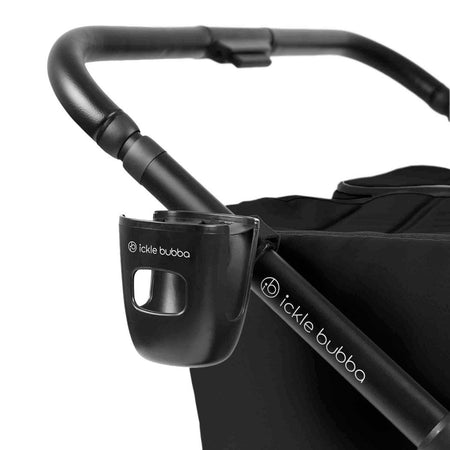Ickle Bubba Altair Double Stroller - Black - with drink holder