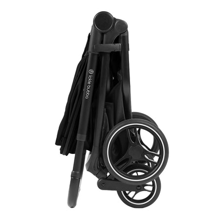 Ickle Bubba Altair Double Stroller - Black - folded