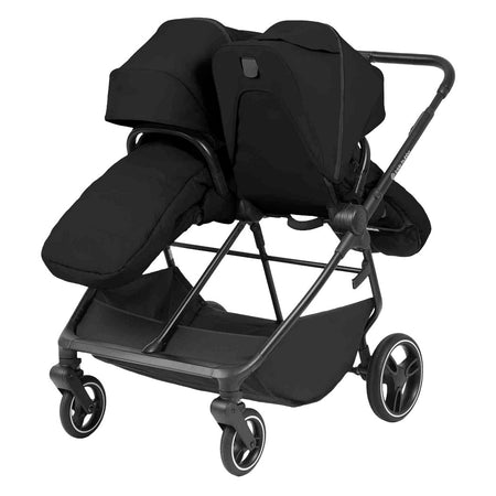 Ickle Bubba Altair Growing Families Pram Pushchair - Black - with two seat units,  one parent-facing and one forward-facing