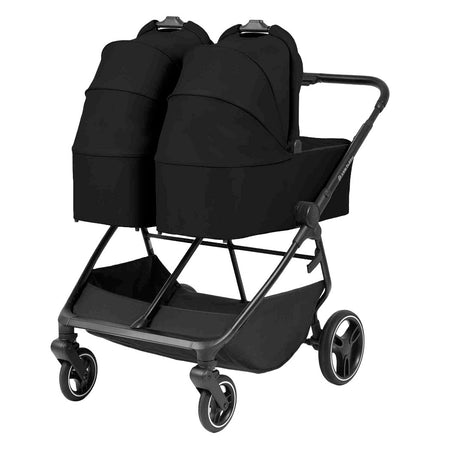 Ickle Bubba Altair Growing Families Pram - Black - with parent-facing carrycots