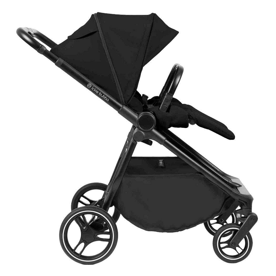 Ickle Bubba Altair Double Stroller - Black - forward-facing