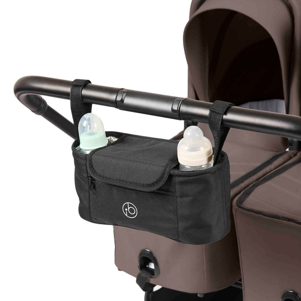 Ickle Bubba Altair Double Stroller - Mink - buggy organiser (bottles not included)