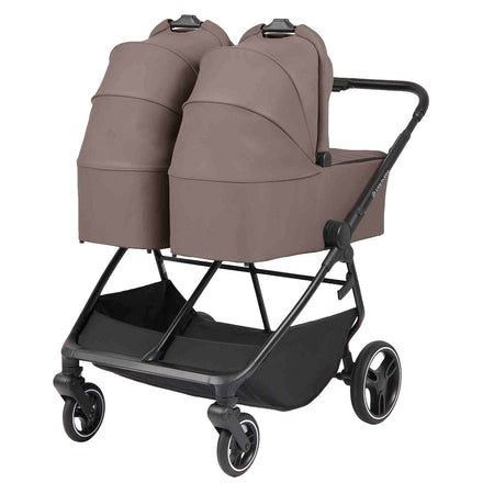 Ickle Bubba Altair Growing Families Pram - Mink - with parent-facing carrycots