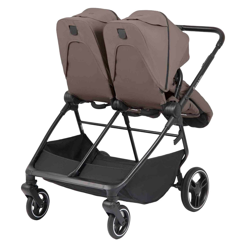 Ickle Bubba Altair Double Stroller - Mink - rear view