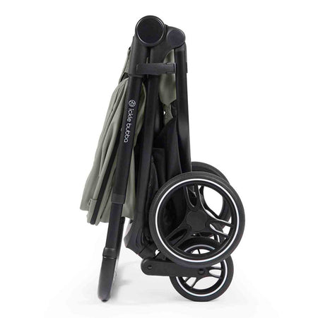 Ickle Bubba Altair Double Stroller - Laurel Green - folded