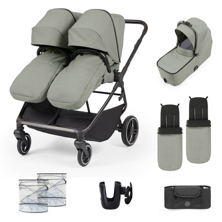 Ickle Bubba Altair Growing Families Pram Pushchair - Laurel Green - included items