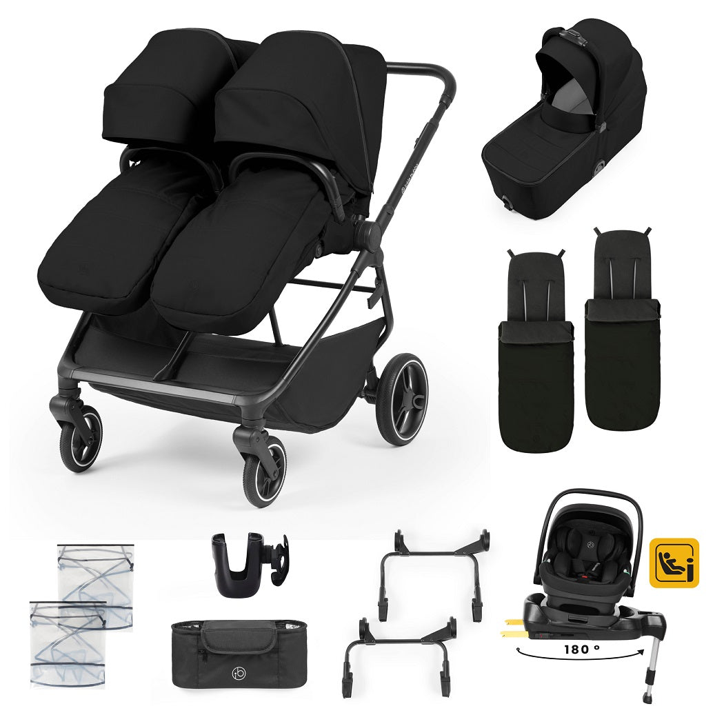 Ickle Bubba Altair Growing Families 13 Piece Travel System - Black - included items