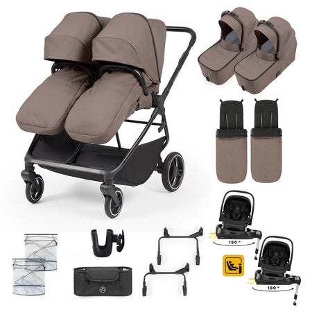 Ickle Bubba Altair Twin 17 Piece Travel System - Mink - included items