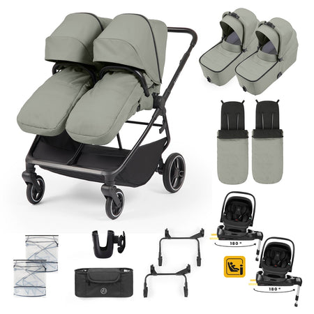 Ickle Bubba Altair Twin 17 Piece Travel System - Laurel Green - included items