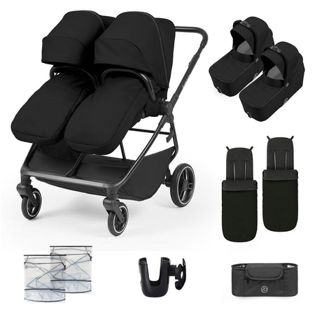 Ickle Bubba Altair Twin Pram Pushchair - Black - included items