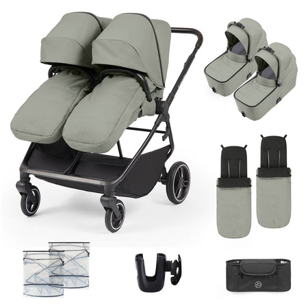 Ickle Bubba Altair Twin Pram Pushchair - Laurel Green - included items